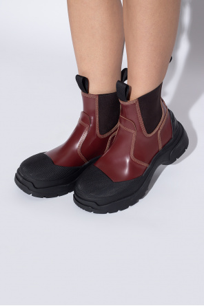 Leather platform boots od Maison Margiela