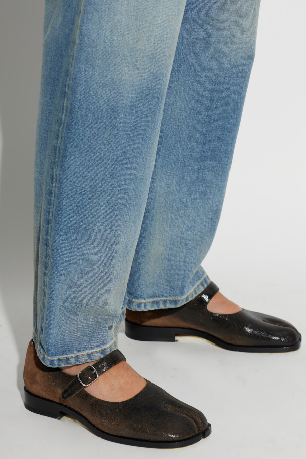 Maison Margiela Leather shoes with ‘tabi’ cut-out