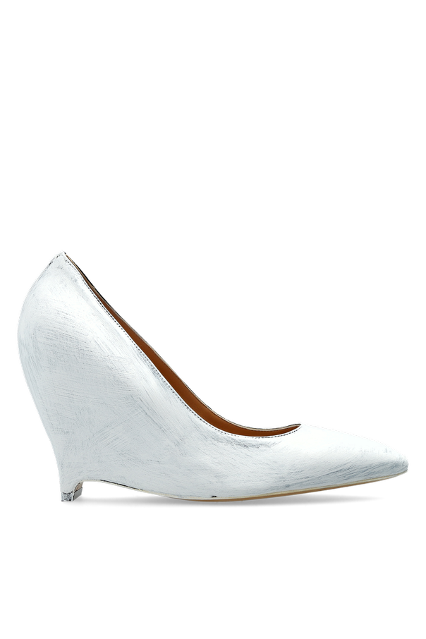 Leather wedge shoes od Maison Margiela