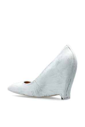 Maison Margiela Leather wedge shoes