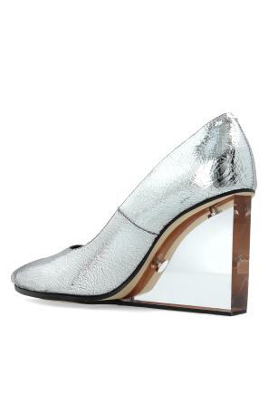 Maison Margiela Sapatos de cunha "Tabi Plexi Claw"