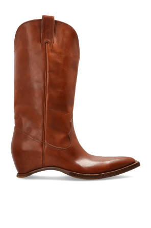 Cowboy boots with wedge heel