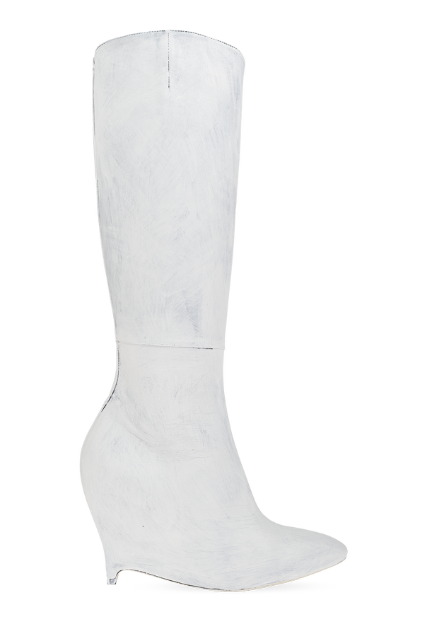 Leather wedge-heeled boots od Maison Margiela