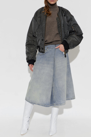 Maison Margiela Leather wedge-heeled boots