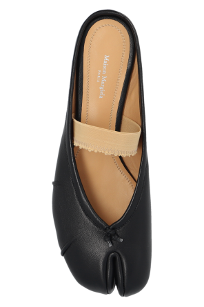 Maison Margiela Leather Slippers with 'Tabi' Cutout