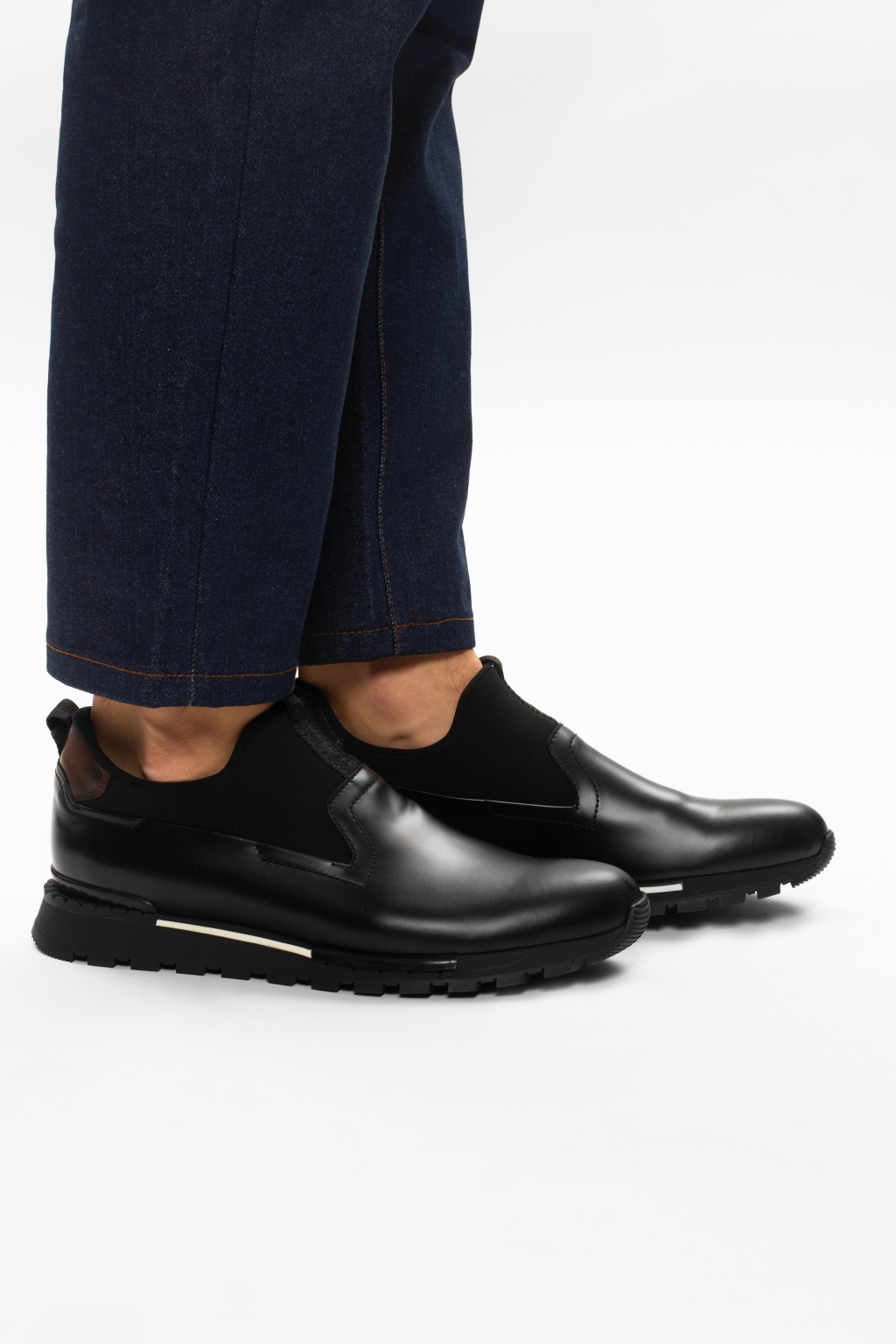 Berluti, Shoes, 0 Authentic Berluti Mens Black Leather Slipon Sneaker  Size 7 Us Fits 8 Us