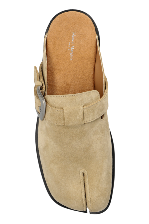 Maison Margiela Suede ‘Tabi’ cut-out slides