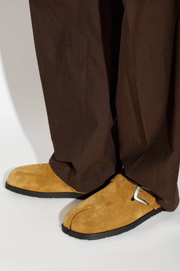 Maison Margiela Suede mules with "Tabi" cut-out