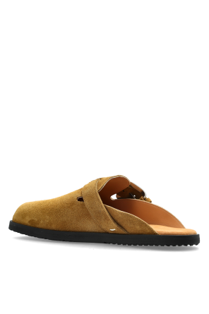 Maison Margiela Suede mules with "Tabi" cut-out