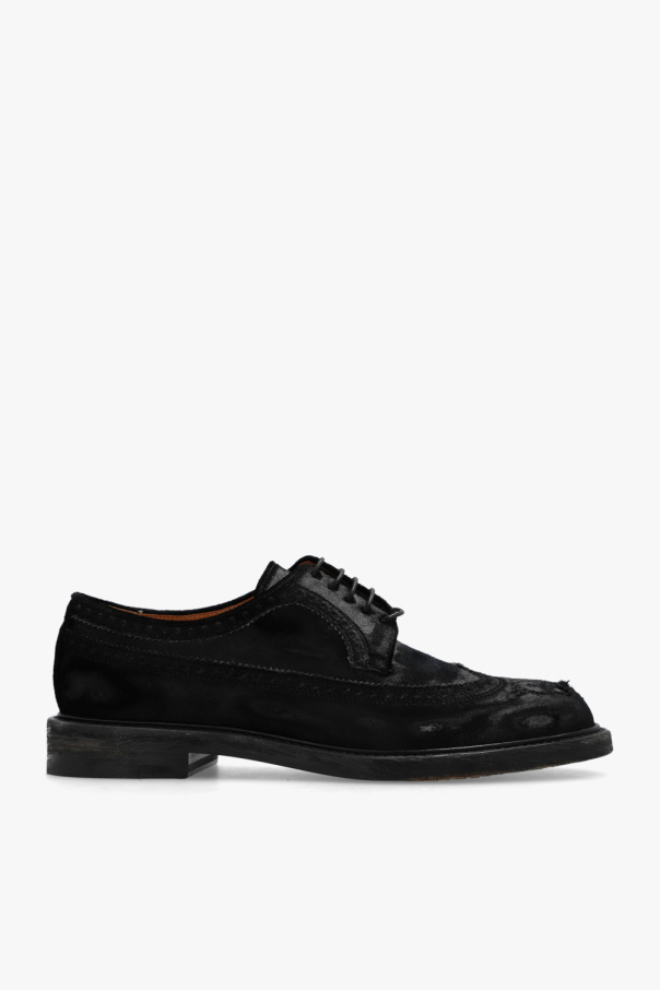 Maison Margiela heeled leather derby shoes BK999 BLACK