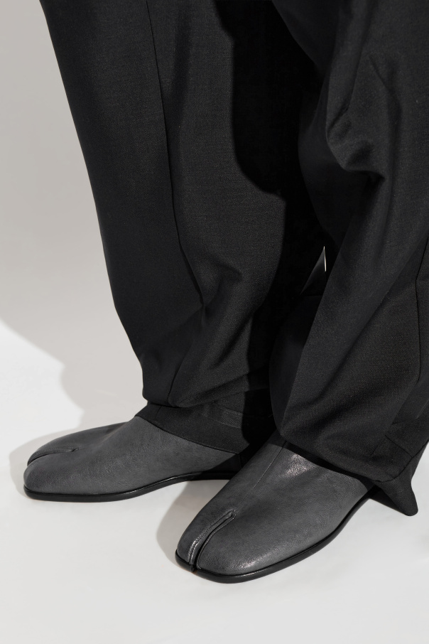 Maison Margiela Leather Tabi cut-out shoes