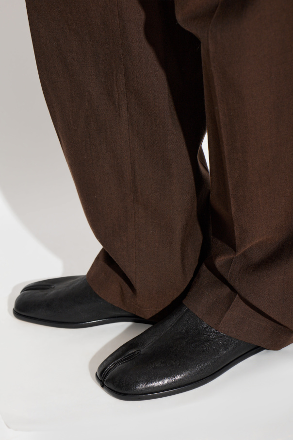 Maison Margiela Leather shoes with 'Tabi' cut-out