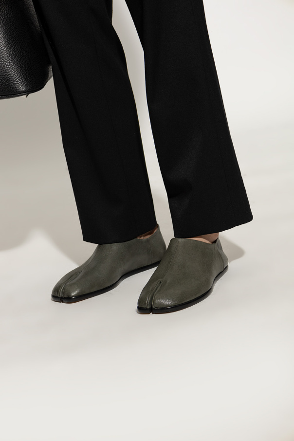Maison Margiela ‘Tabi’ leather Velcro shoes