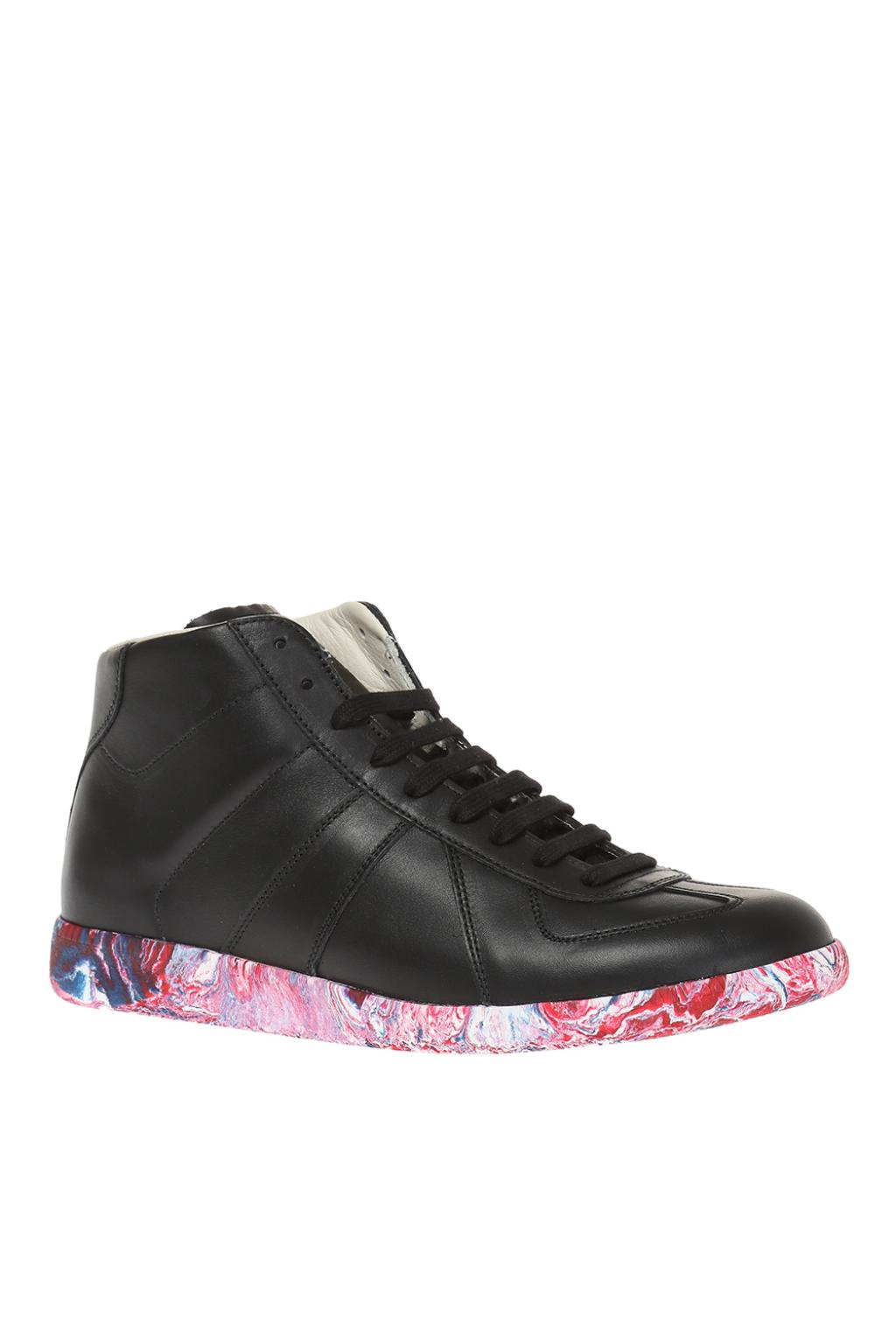 maison margiela high top red