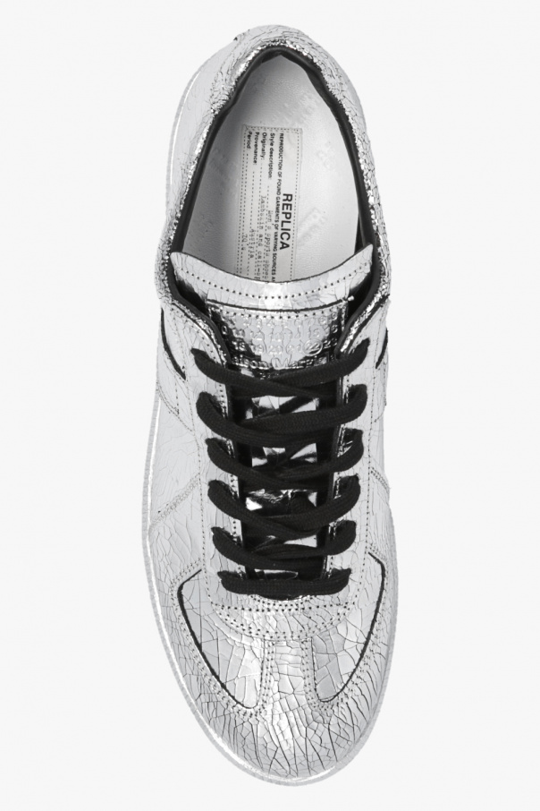 Silver ‘Replica’ leather sneakers Maison Margiela - Vitkac GB