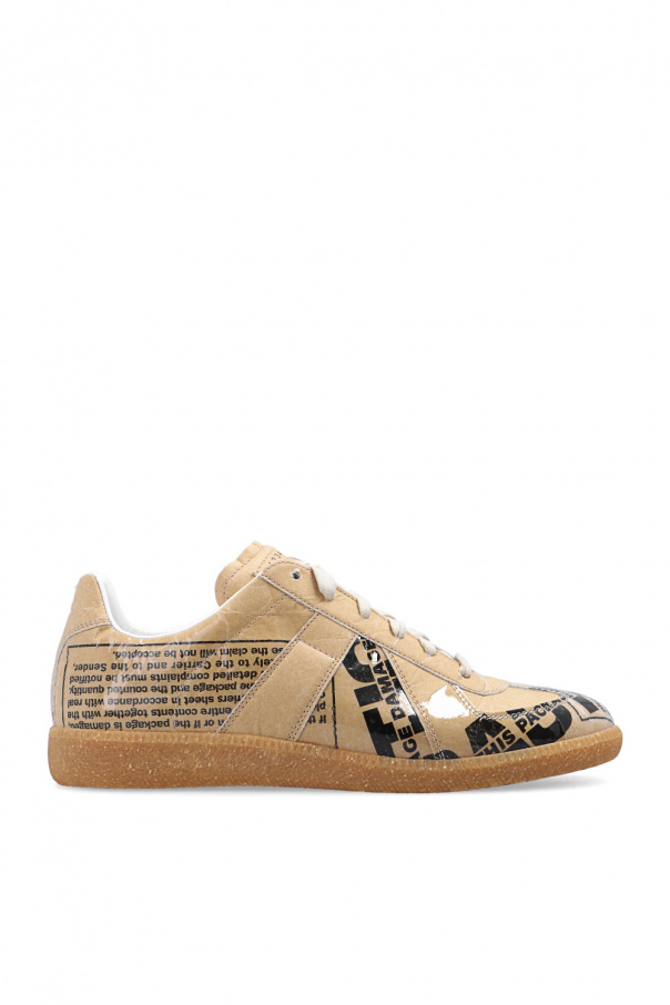 Maison Margiela Q embroidered on right sneaker