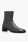 Maison Margiela GREEN 'Tabi' leather ankle boots