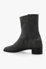 Maison Margiela GREEN 'Tabi' leather ankle boots
