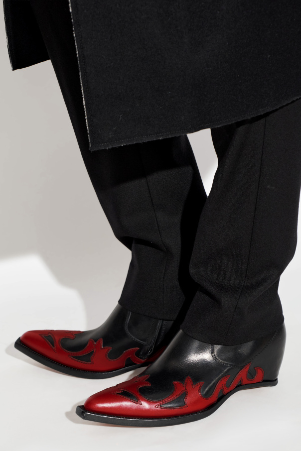 Maison Margiela Botines de cuero con cuña