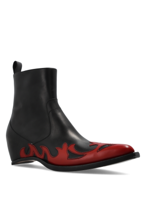 Maison Margiela Botines de cuero con cuña