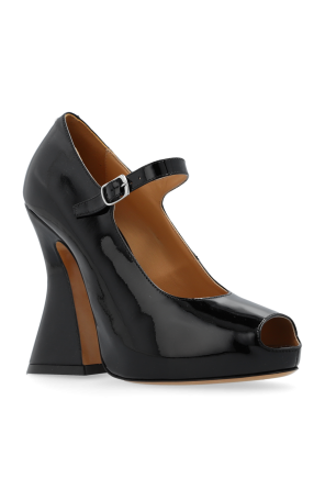 Maison Margiela Patent leather high-heeled shoes