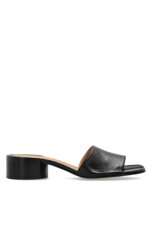 Heeled mules with "Tabi" cut-out