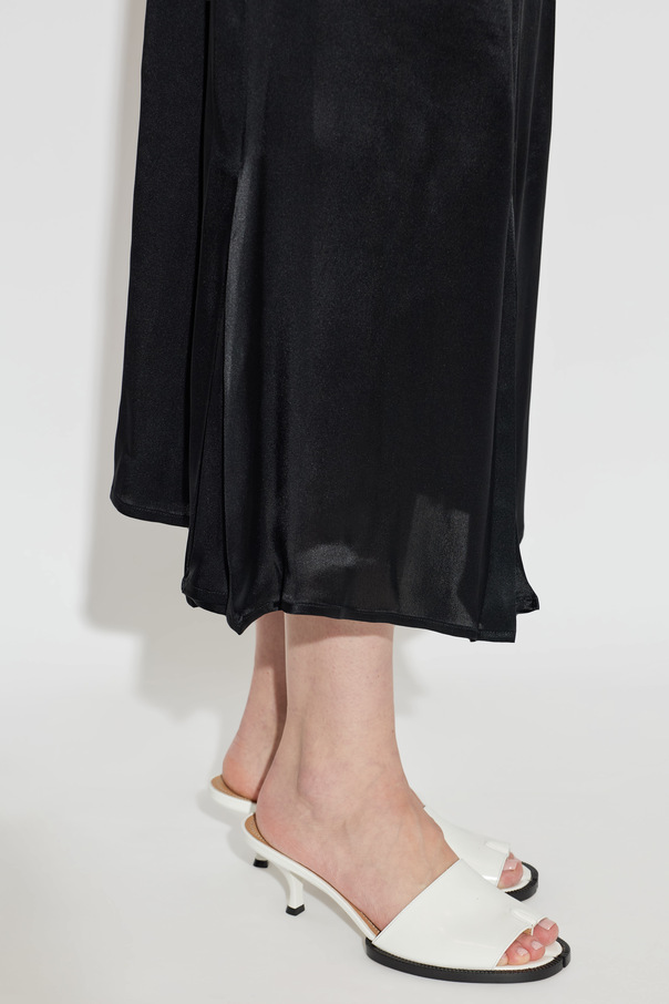 Maison Margiela Leather heeled mules with ‘Tabi’ cut-out