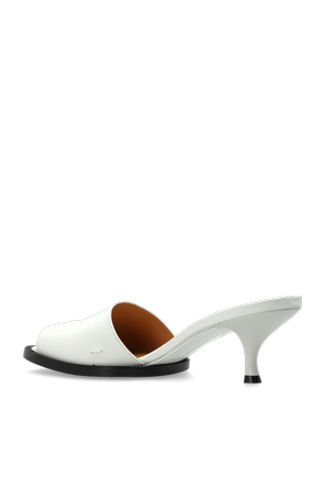 Maison Margiela Leather heeled mules with ‘Tabi’ cut-out