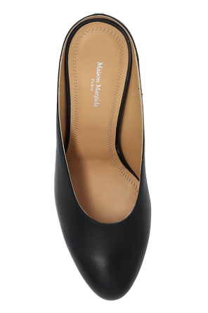 Maison Margiela Papuci mule cu platformă Maison Margiela din piele neagră