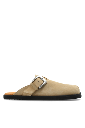 Suede ‘tabi’ cut-out slides od Maison Margiela