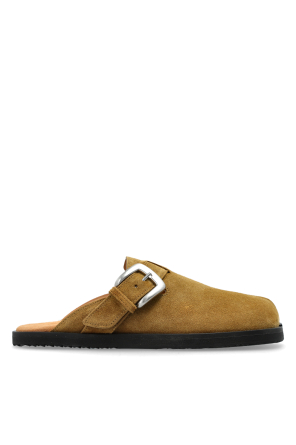 Suede ‘tabi’ cut-out slides od Maison Margiela