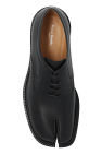Maison Margiela BLACK Leather `Tabi` shoes