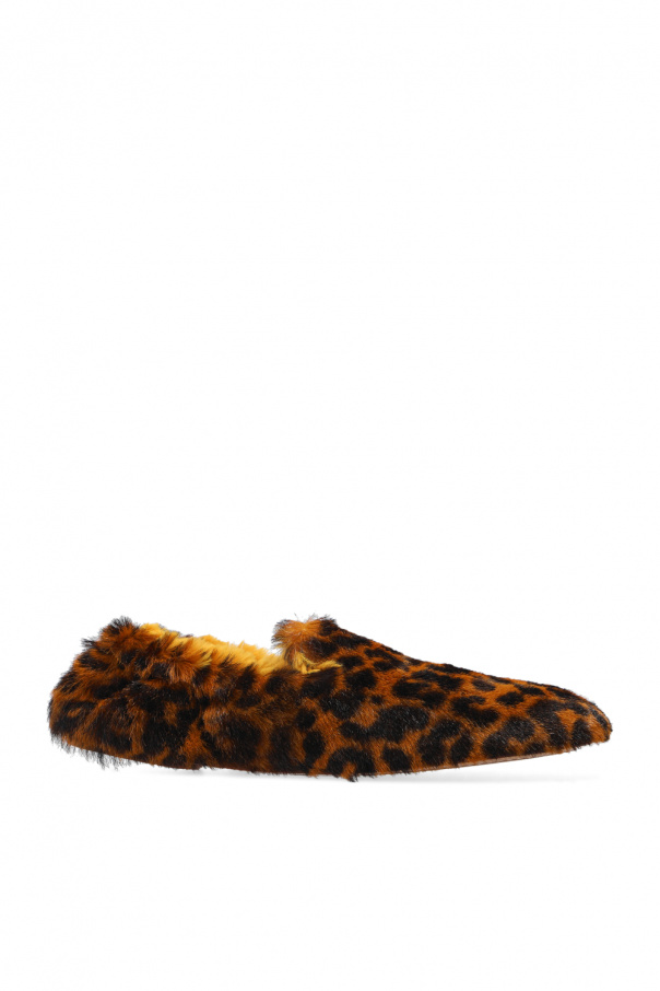 Maison Margiela Leopard print slippers