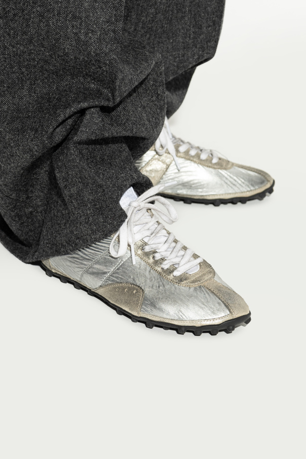 Maison Margiela Zapatillas deportivas con acabado metálico