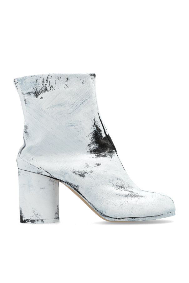 Maison Margiela Leather `Tabi` Ankle Boots