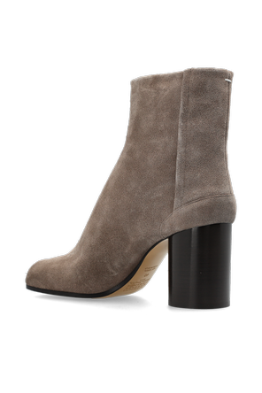 Maison Margiela Suede heeled ankle boots with ‘Tabi’ cut-out