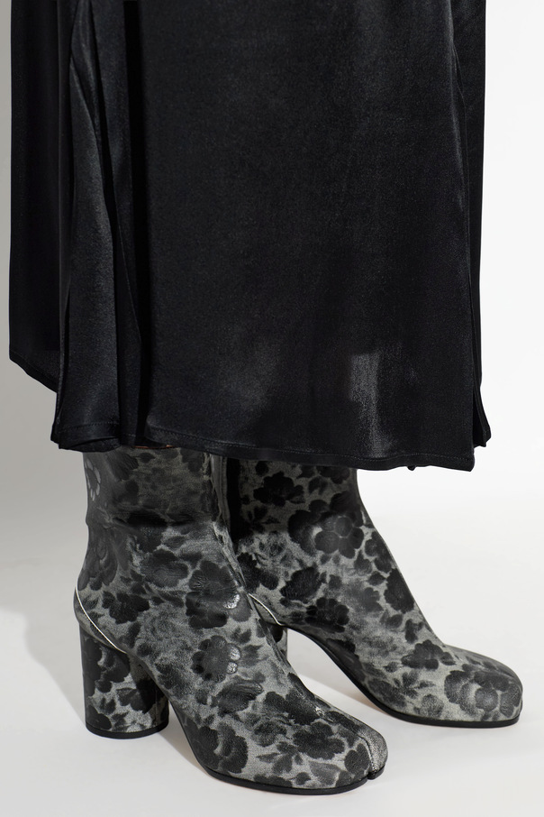 Maison Margiela Leder-Stiefeletten mit Ausschnitt 'Tabi'