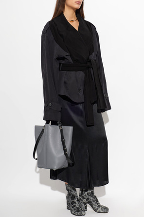 Maison Margiela Leder-Stiefeletten mit Ausschnitt 'Tabi'