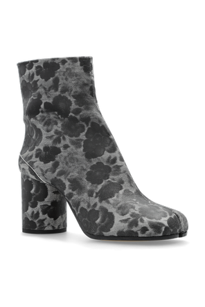 Maison Margiela Leder-Stiefeletten mit Ausschnitt 'Tabi'