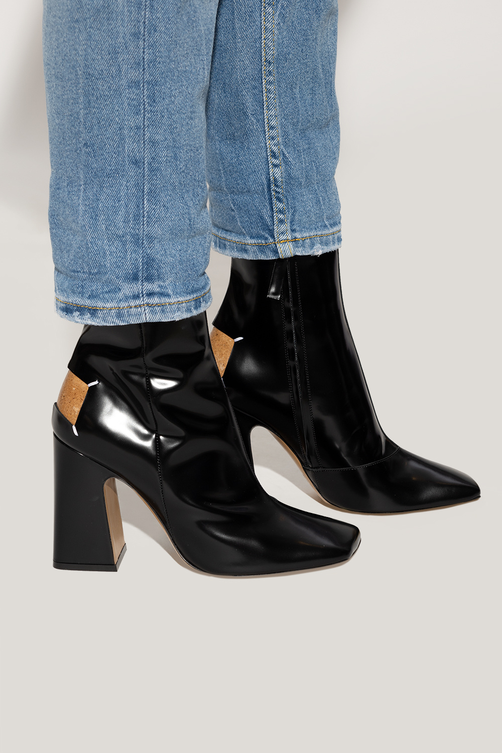 Maison Margiela Heeled ankle boots with logo