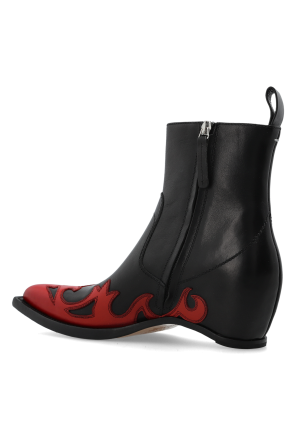 Maison Margiela Botines de cuero con cuña