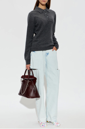 Maison Margiela Heeled ankle boots with ‘Tabi’ cut-out