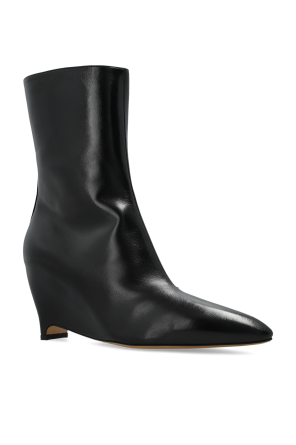 Maison Margiela Leather wedge ankle boots