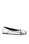 Maison Margiela SILVER Ballet flats with Tabi toe