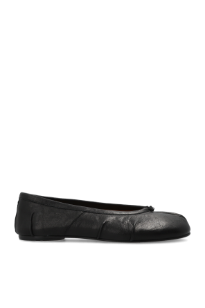 Leather ballet flats with ‘Tabi’ cut-out