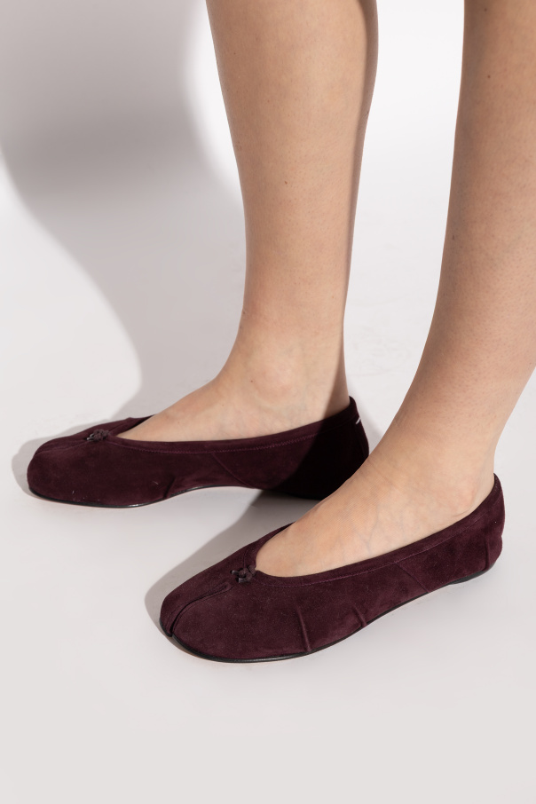 Maison Margiela Suede ballerinas with "Tabi" cut-out