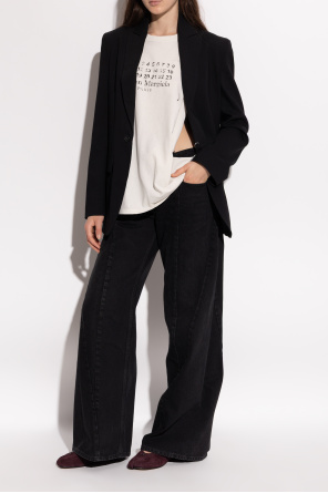 Maison Margiela Suede ballerinas with "Tabi" cut-out