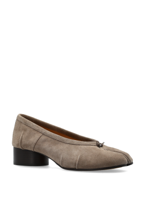 Maison Margiela Suede heeled shoes with ‘Tabi’ cut-out