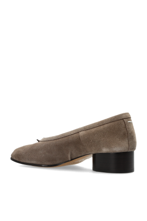 Maison Margiela Suede heeled shoes with ‘Tabi’ cut-out