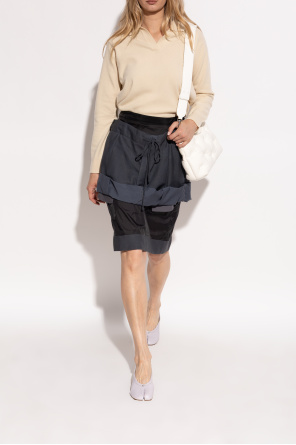 Maison Margiela Leather heeled shoes with `Tabi` toe